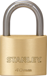 Stanley Solid Brass Standard Shackle Padlock 20mm/ 25mm/ 30mm/ 40mm/ 50mm/ 60mm/70mm