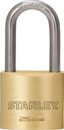 Stanley Solid Brass Long Shackle Padlock 20mm/ 25mm/ 30mm/ 40mm/ 50mm