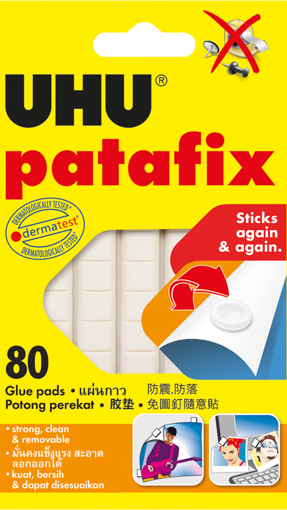Uhu Patafix White Removable & Reuseable 80 Pcs
