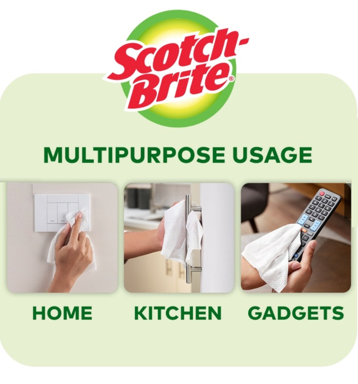 3M Scotch-Brite Multipurpose Disinfecting Wipes, 85s