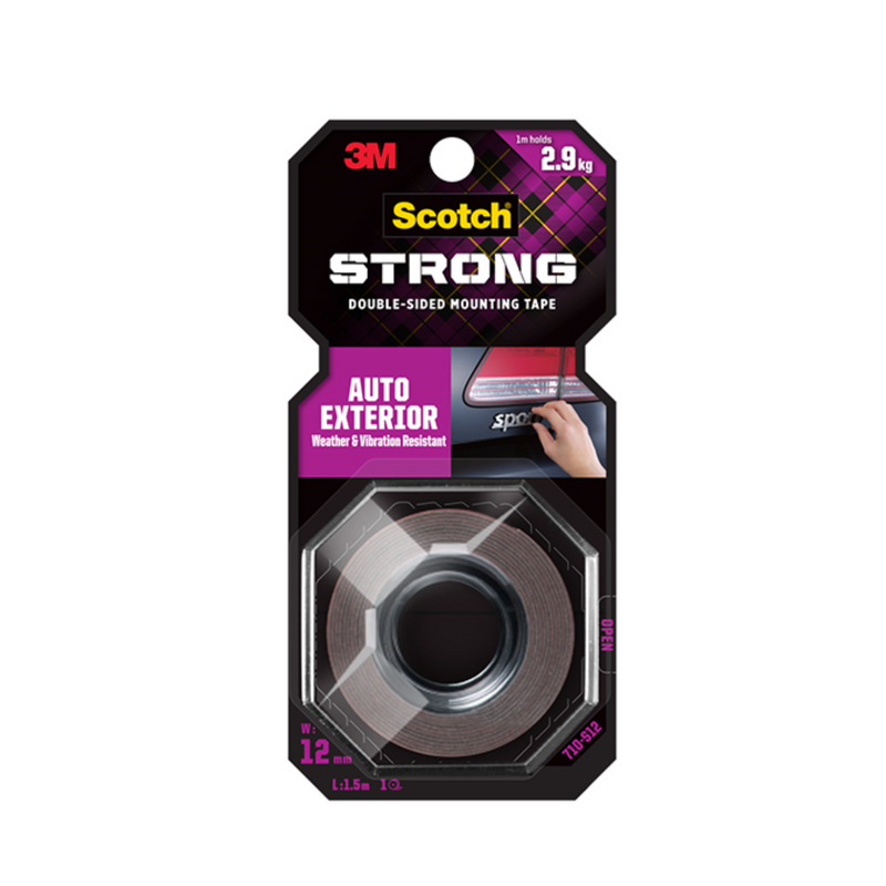 3M Scotch Auto Exterior Double-Sided Mounting Tape 12 mm x 1.5 m