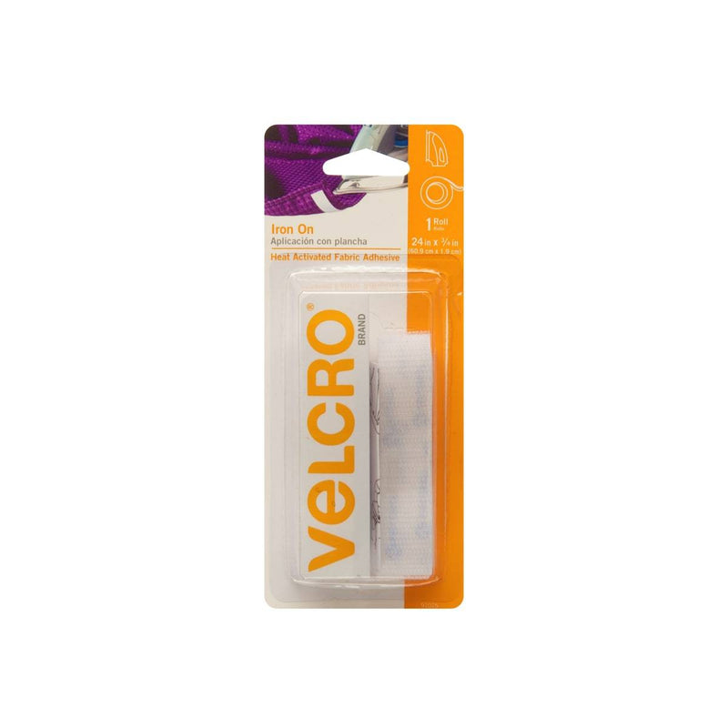 Velcro Brand Iron on Tape 1.9 cm X 60.9 cm White