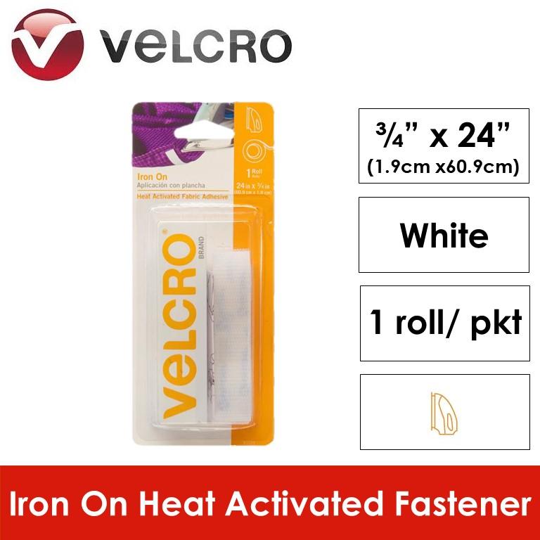 Velcro Brand Iron on Tape 1.9 cm X 60.9 cm White
