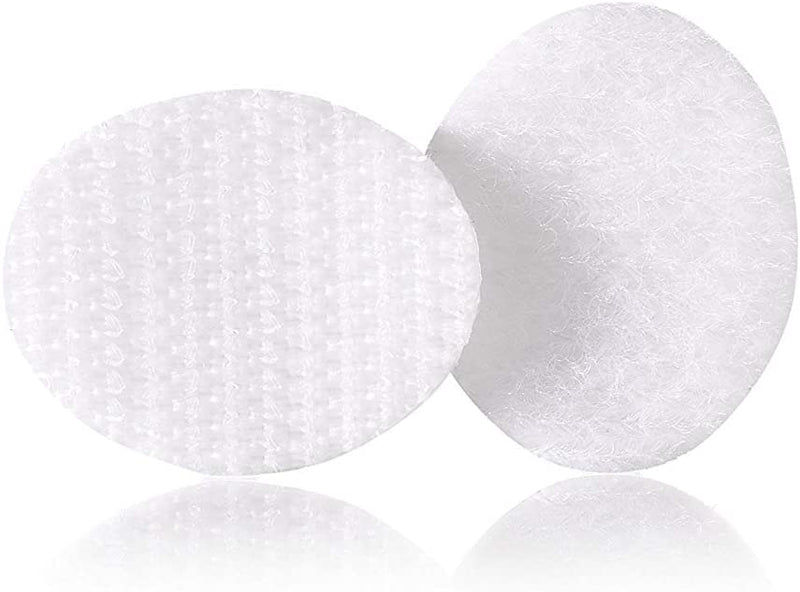 Velcro Brand Sticky Back for Fabrics Ovals 1.9 cm X 2.5 cm White (8 Ovals)