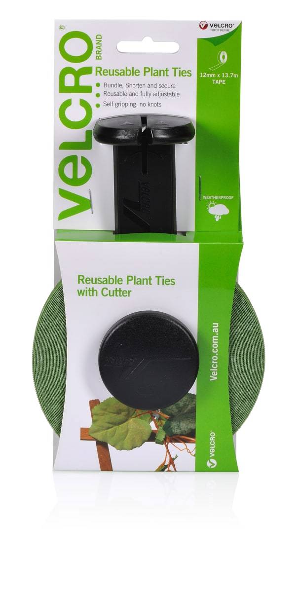 Velcro Reusuable Plant Ties & Cutter 12 mm X 13.7 Meter